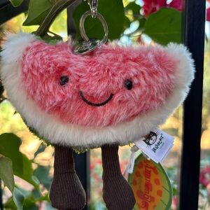 Jellycat Amuseables WATERMELON Bag Charm Authentic US Seller RETIRED